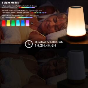 מנורת ליל משנה צבעים עם שלט לילדים