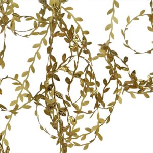 10 מטר עלי זהב פרחים מלאכותיים לגינה חתונות וימי הולדת